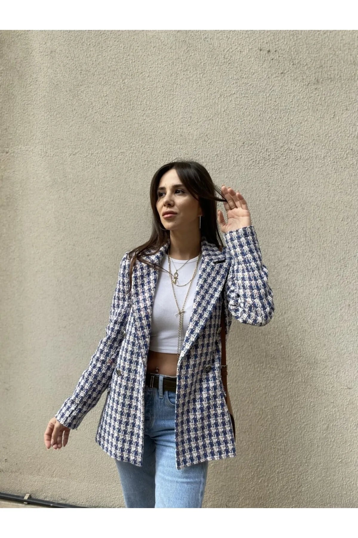 Kazayağı Blazer Ceket