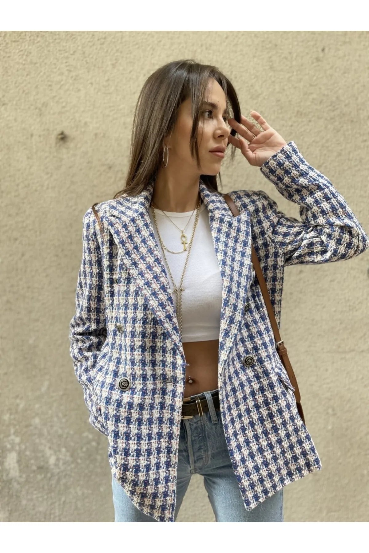 Kazayağı Blazer Ceket