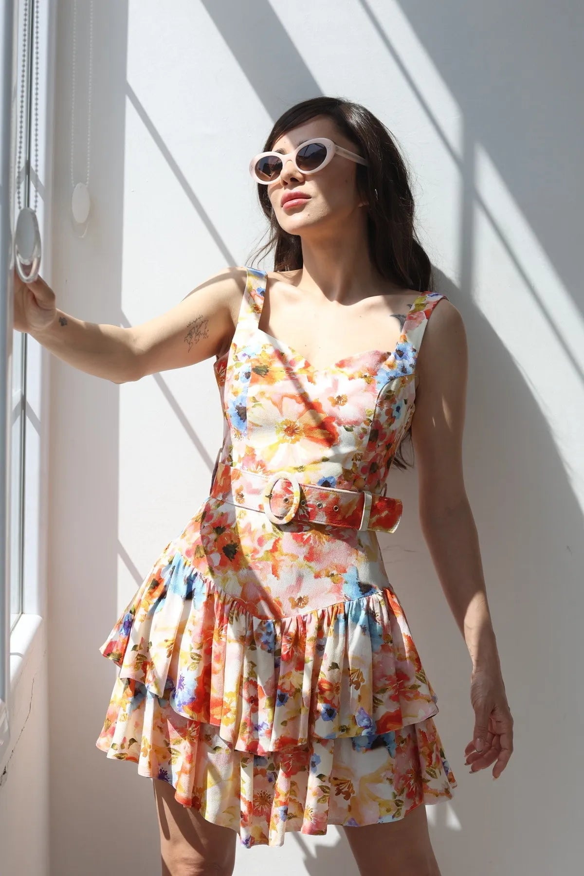 Sofia Çiçekli Elbise